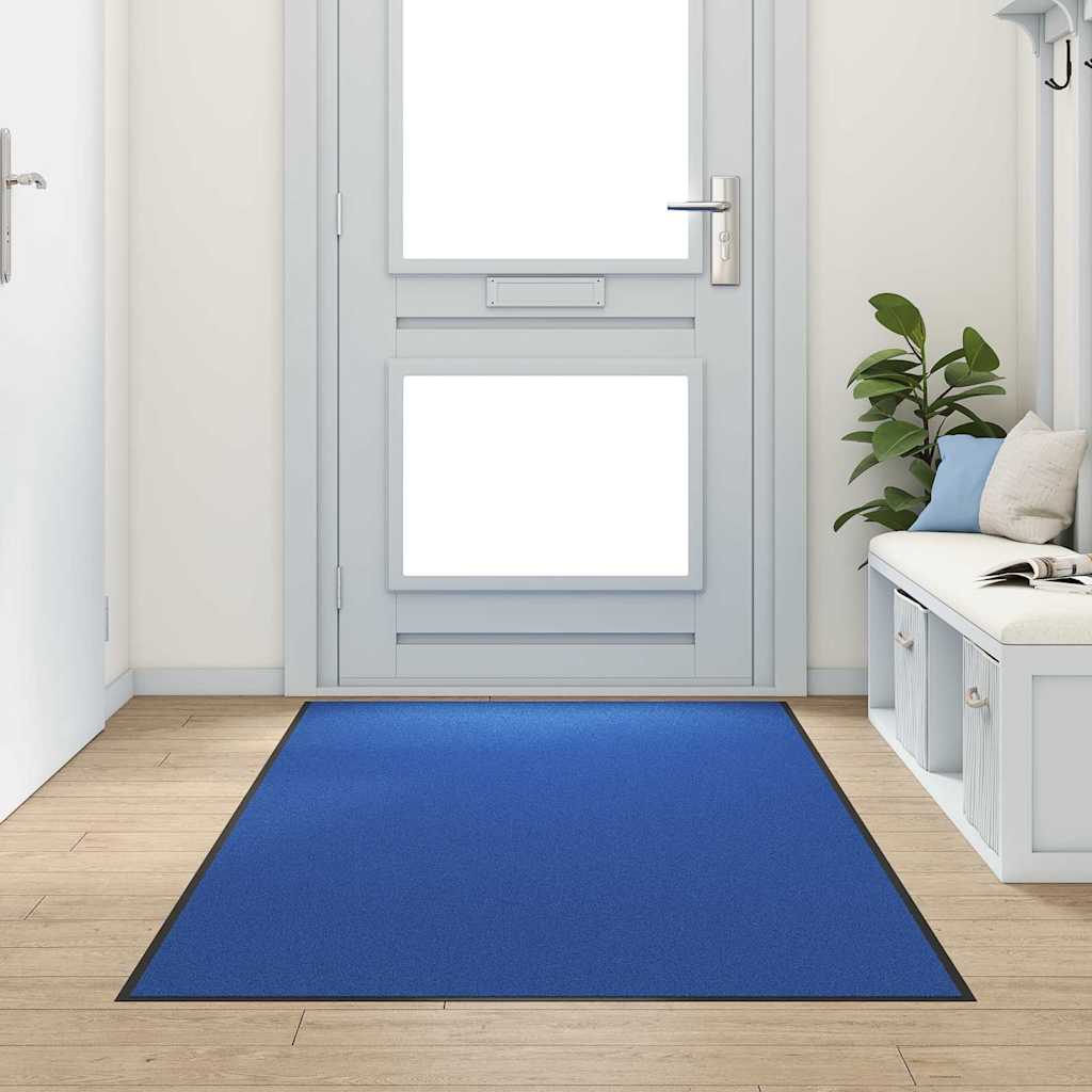 Doormat Blue and Black 120 x 250 cm 100% Polyamide
