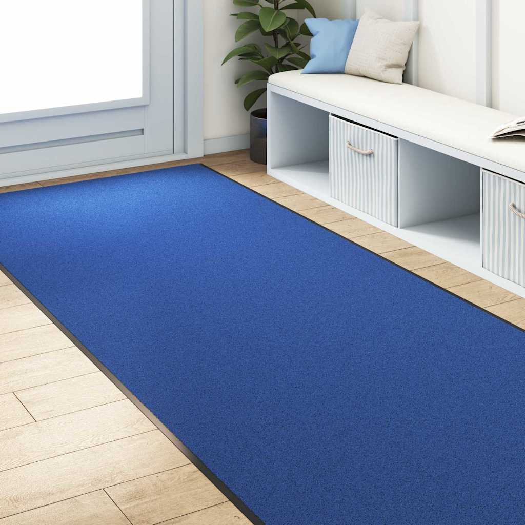 Doormat Blue and Black 120 x 400 cm 100% Polyamide