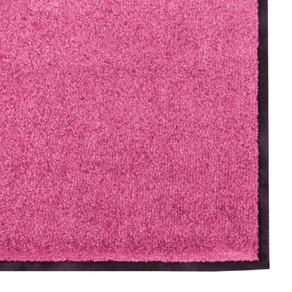 Doormat Other Pink and Black 120 x 250 cm Polyamide and PVC