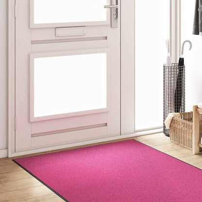 Doormat Other Pink and Black 120 x 250 cm Polyamide and PVC