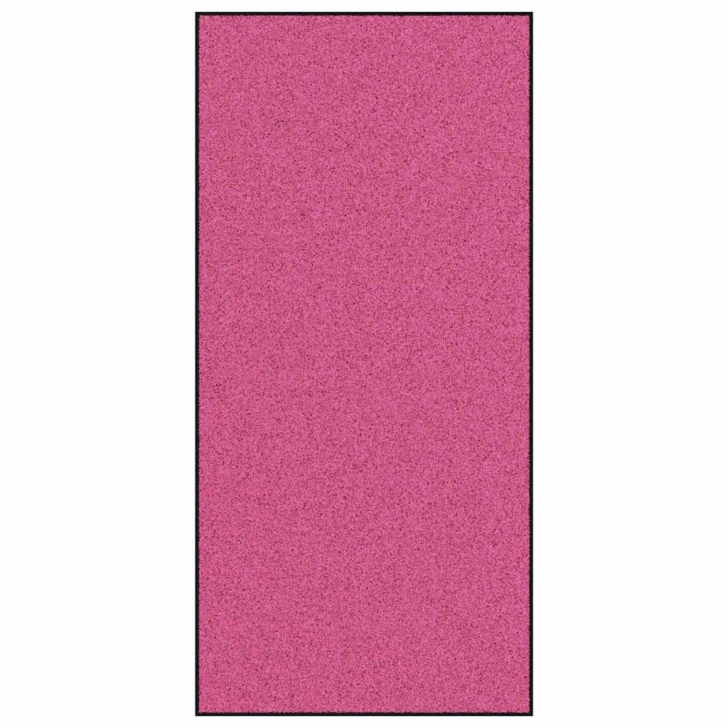 Doormat Other Pink and Black 120 x 250 cm Polyamide and PVC