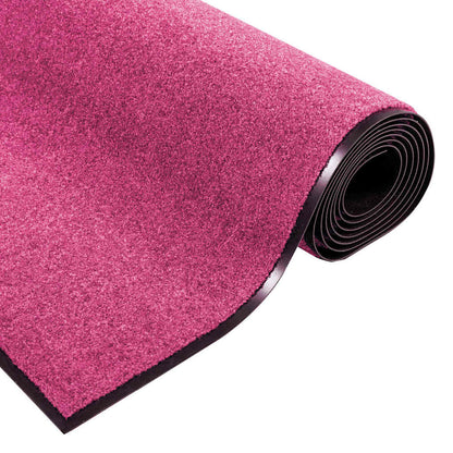 Doormat Pink and Black 120 x 300 cm 100% Polyamide