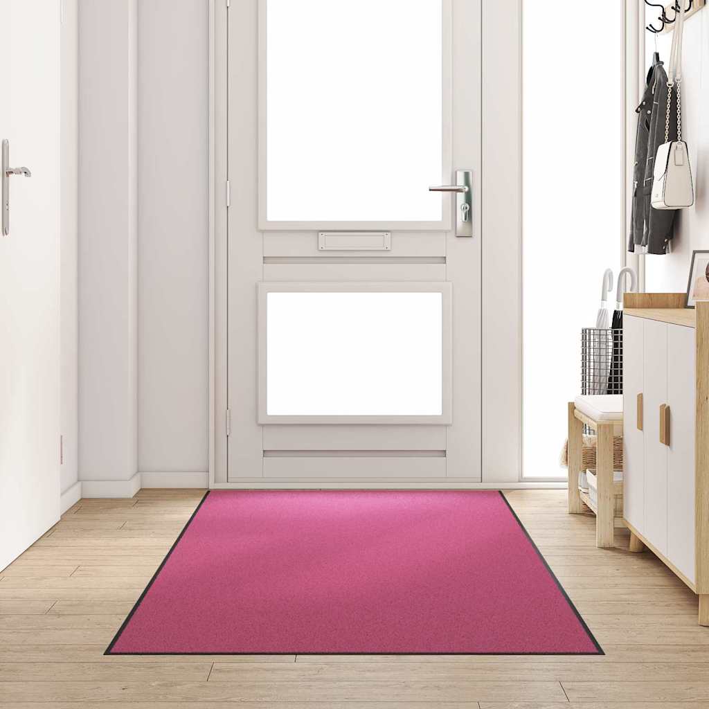 Doormat Pink and Black 120 x 300 cm 100% Polyamide
