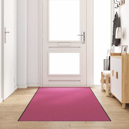 Doormat Other Pink and Black 120 x 400 cm Polyamide and PVC