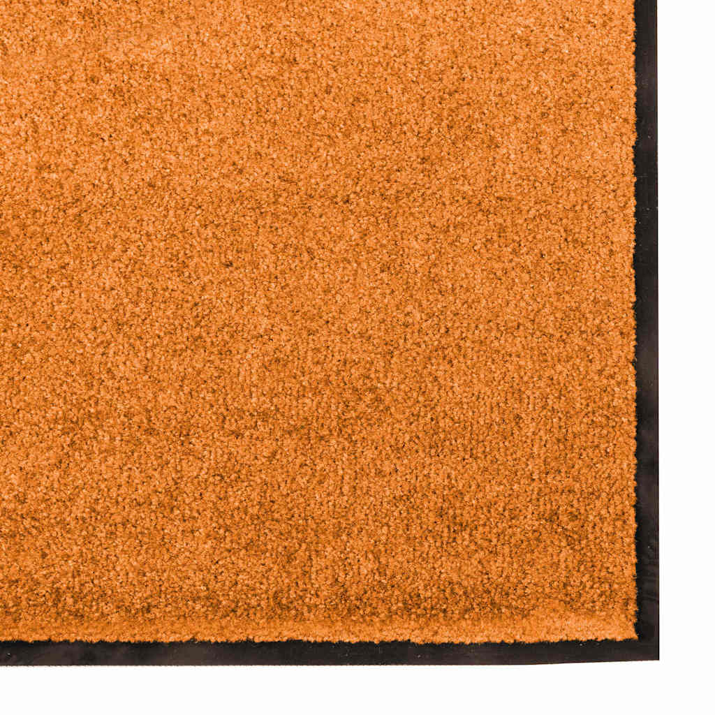Doormat Other Orange and Black 120 x 300 cm Polyamide and PVC