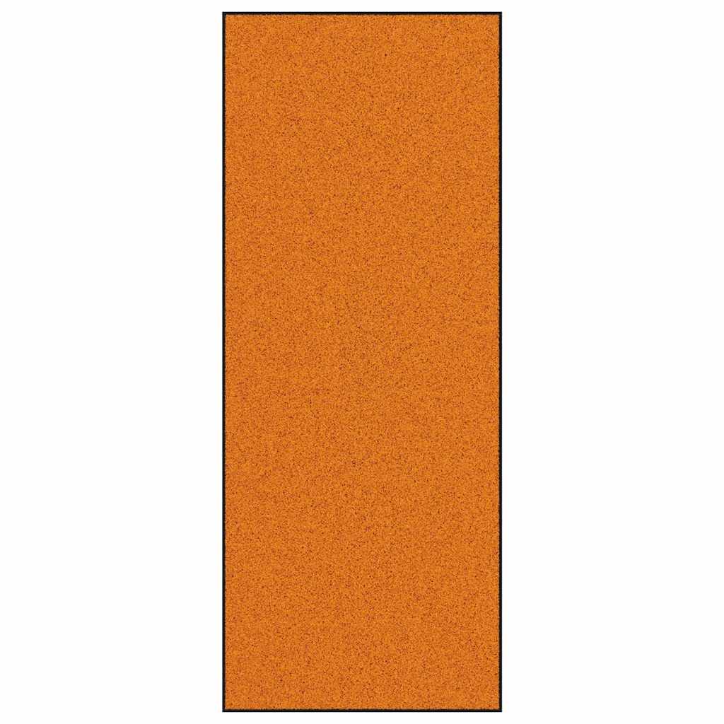 Doormat Other Orange and Black 120 x 300 cm Polyamide and PVC
