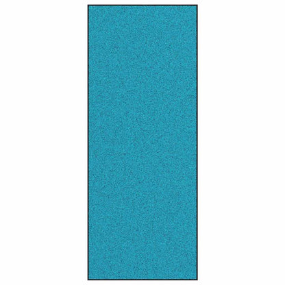 Doormat Other Cyan and Black 120 x 300 cm Polyamide and PVC