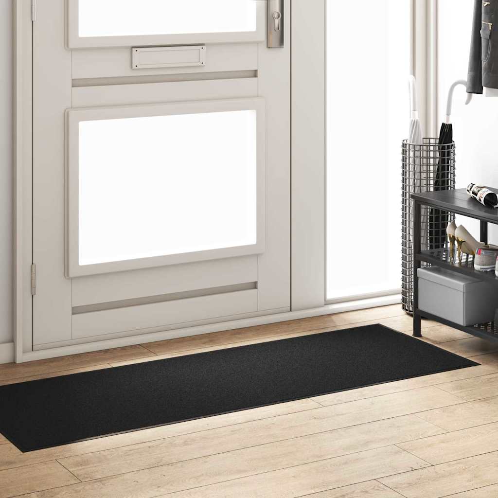 Doormat Black 60 x 180 cm 100% Polyamide