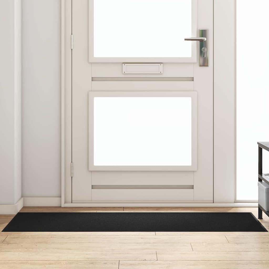Doormat Black 60 x 180 cm 100% Polyamide