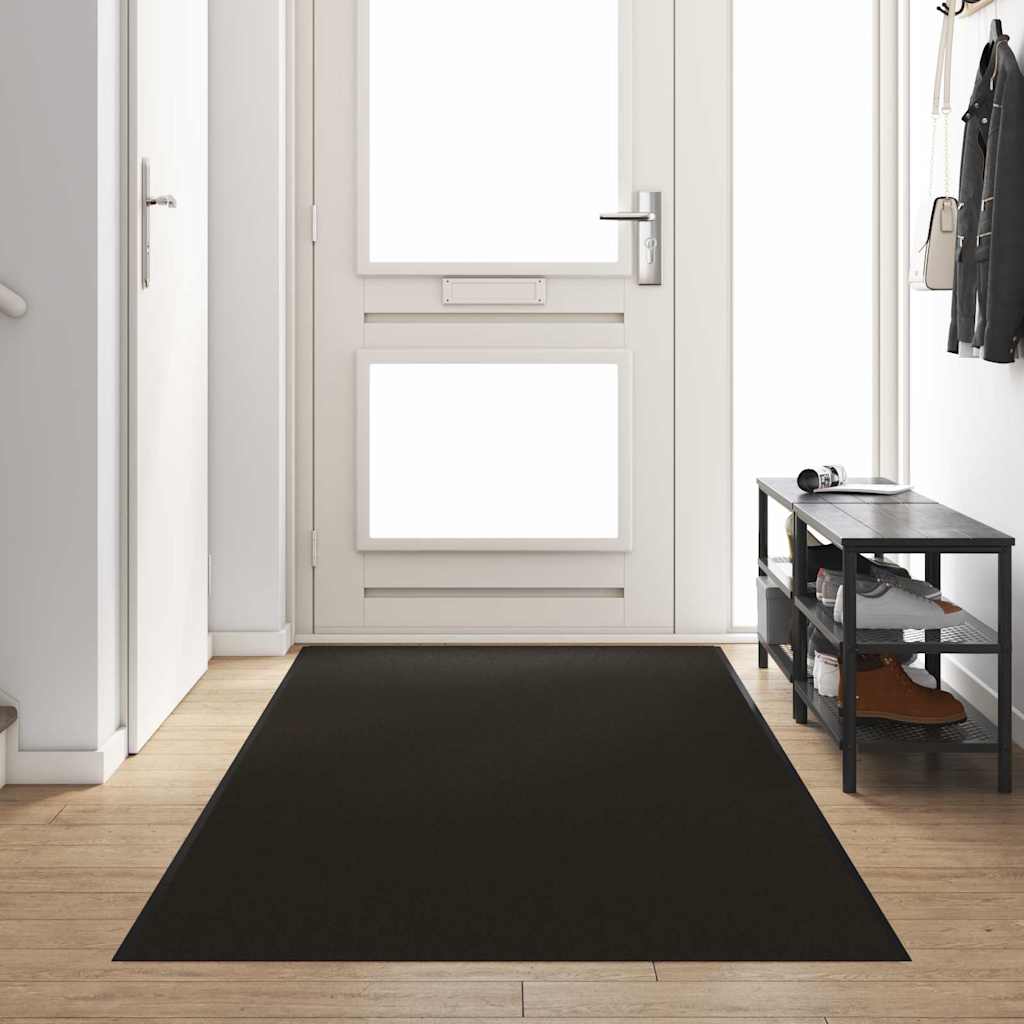 Doormat Black 120 x 400 cm 100% Polyamide