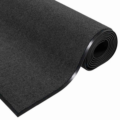 Doormat Anthracite and Black 60 x 180 cm 100% Polyamide