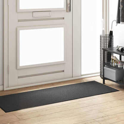 Doormat Anthracite and Black 60 x 180 cm 100% Polyamide
