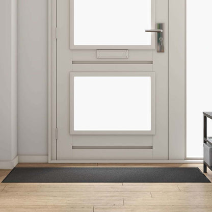 Doormat Anthracite and Black 60 x 180 cm 100% Polyamide