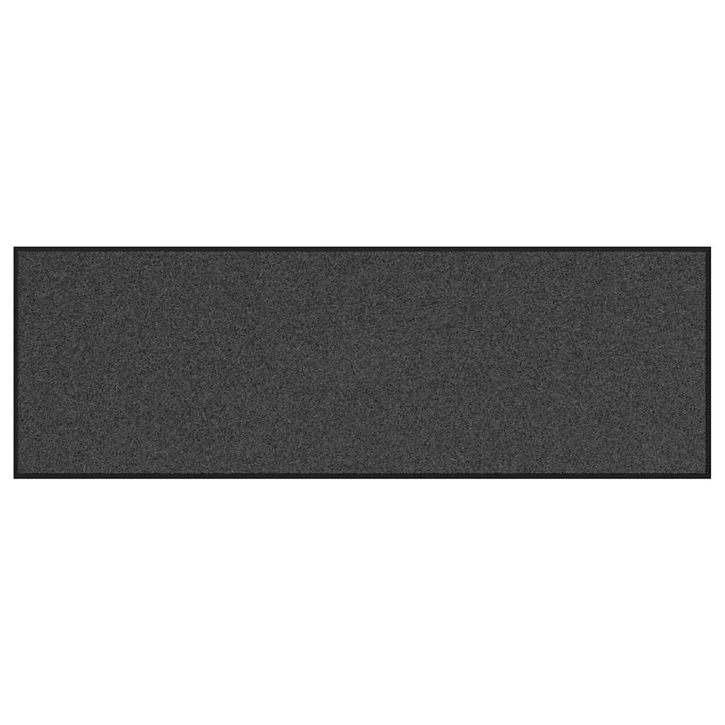 Doormat Anthracite and Black 60 x 180 cm 100% Polyamide