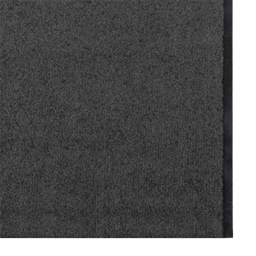 Doormat Anthracite and Black 120 x 350 cm 100% Polyamide