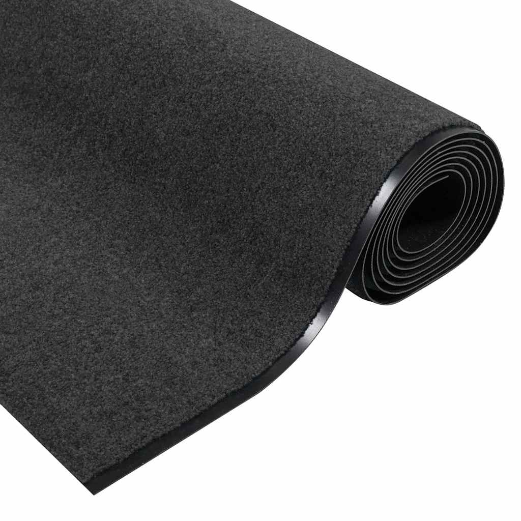 Doormat Anthracite and Black 120 x 400 cm 100% Polyamide