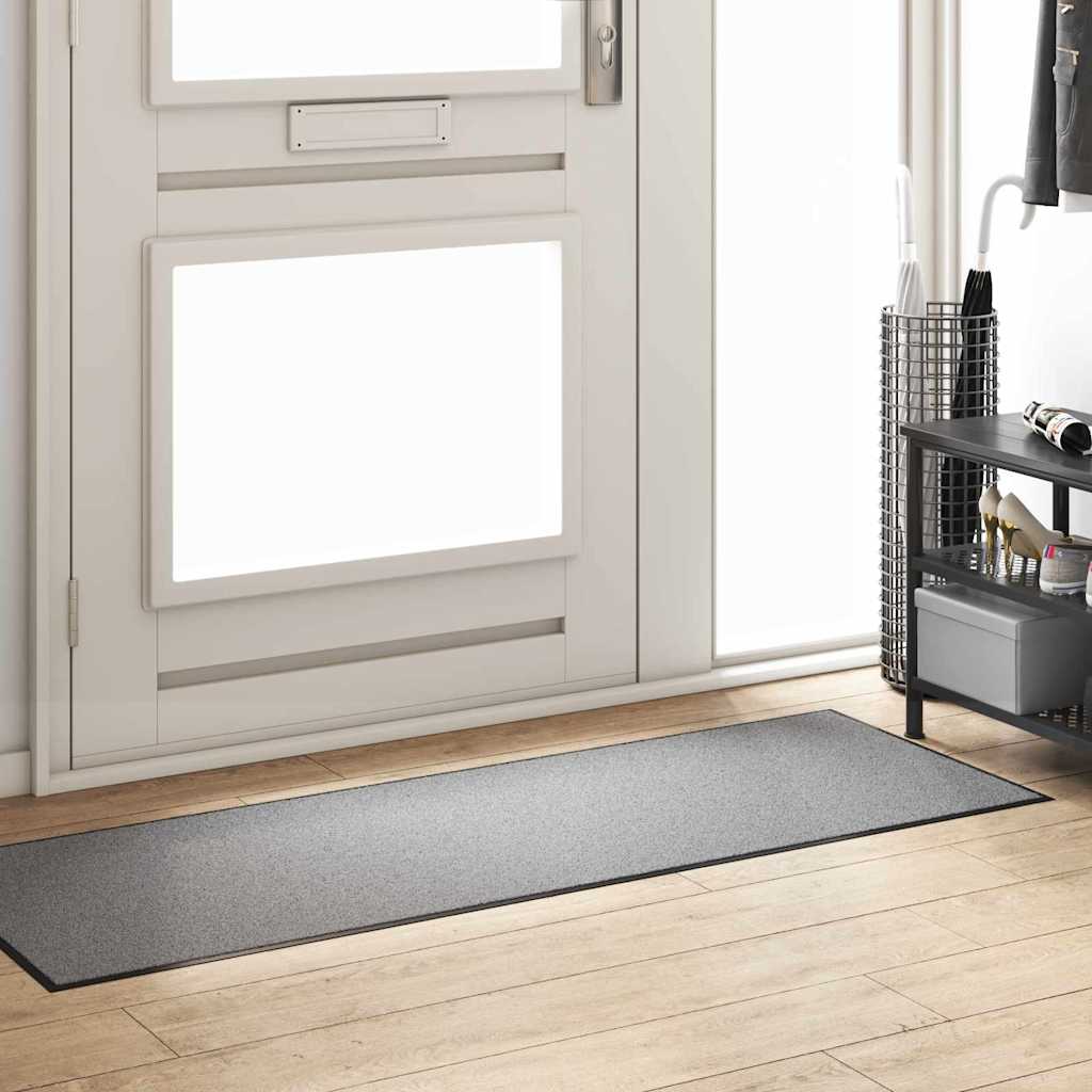 Doormat Grey and Black 60 x 180 cm 100% Polyamide