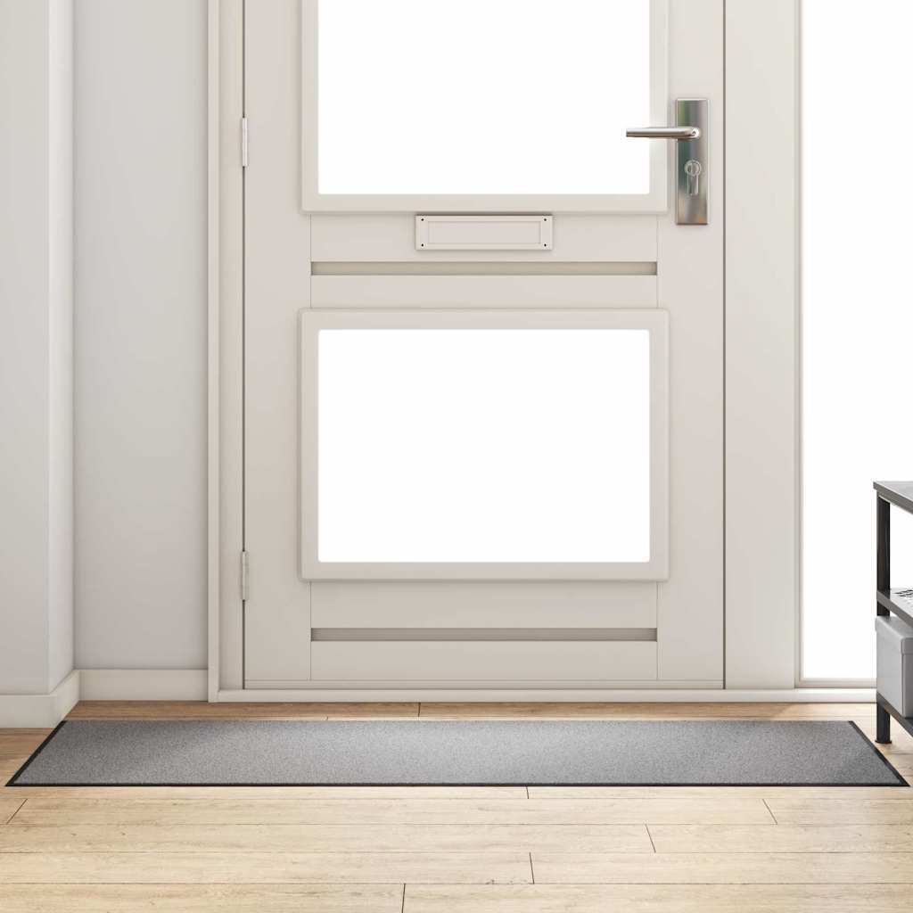 Doormat Grey and Black 60 x 180 cm 100% Polyamide