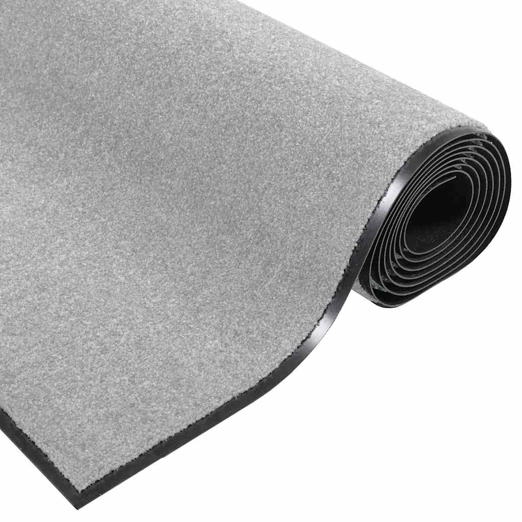 Doormat Grey and Black 90 x 150 cm 100% Polyamide
