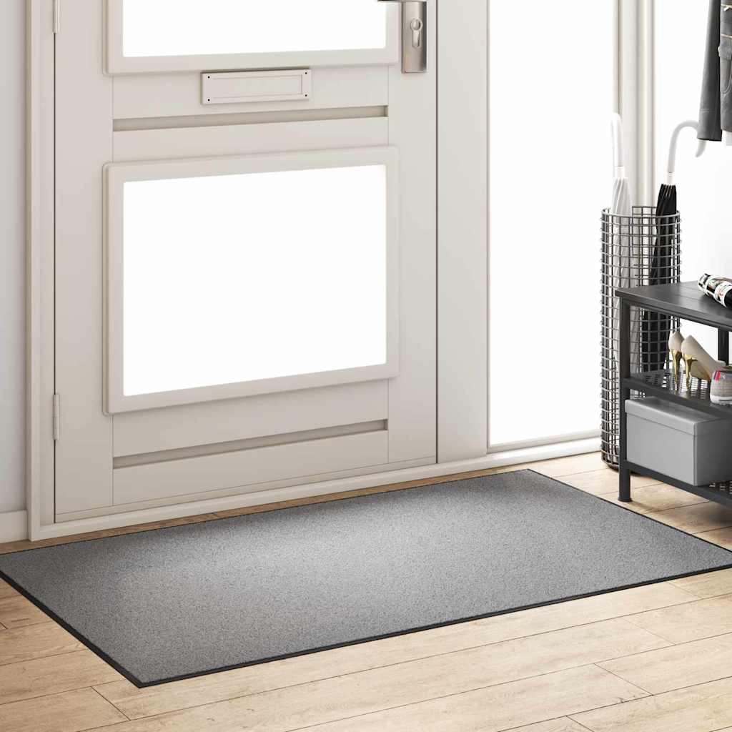 Doormat Grey and Black 90 x 150 cm 100% Polyamide