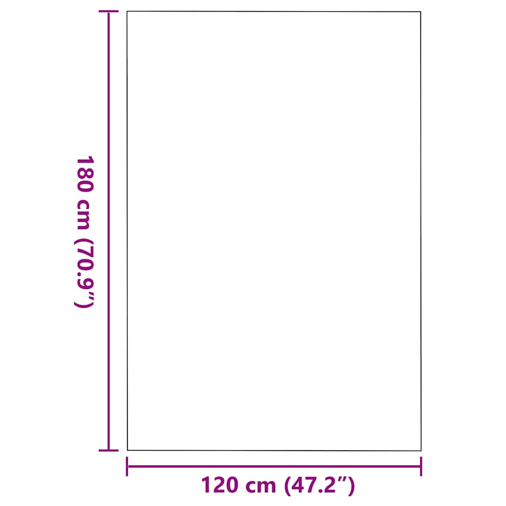 Doormat Grey and Black 120 x 180 cm 100% Polyamide