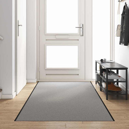 Doormat Grey and Black 120 x 350 cm Polypropylene and vinyl