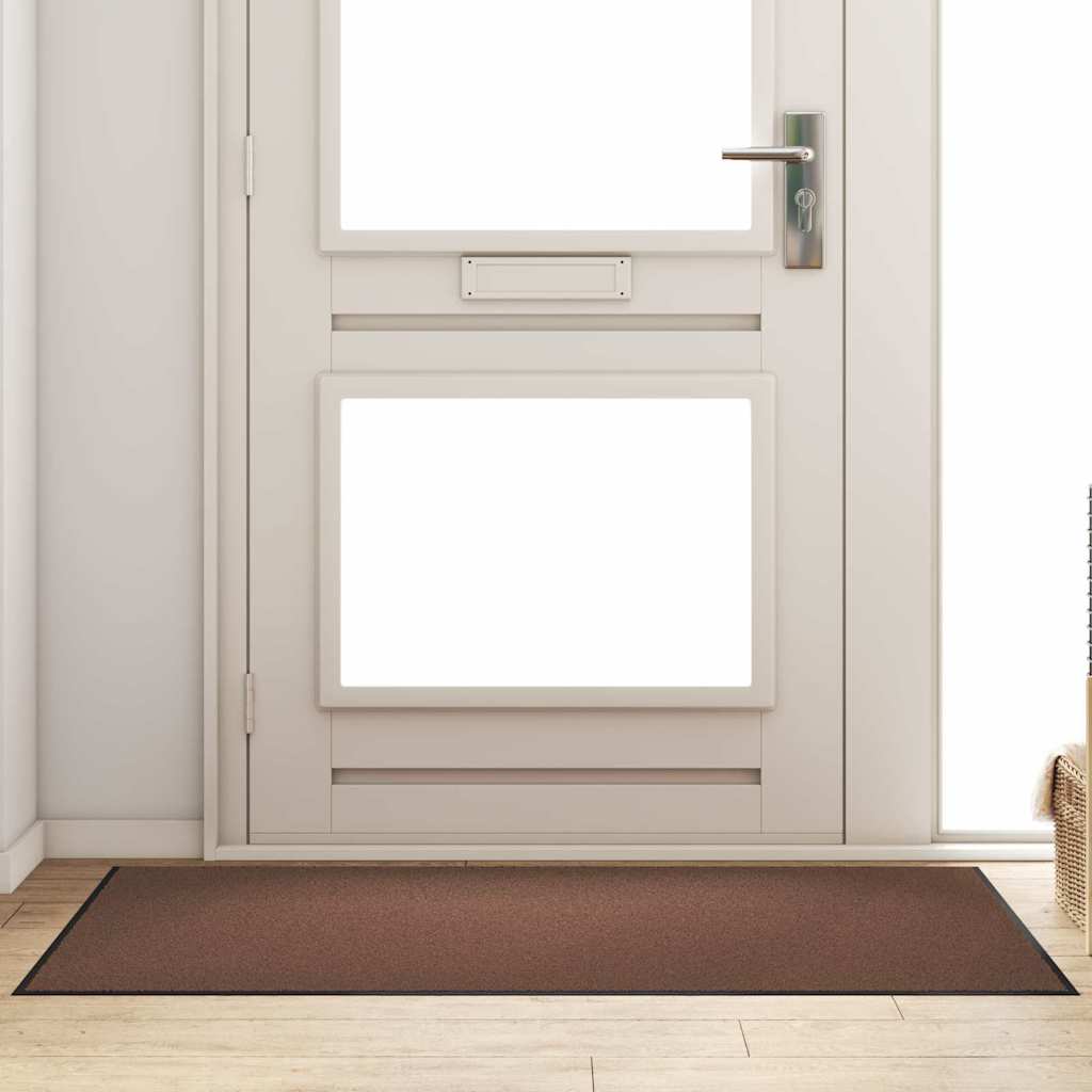 Doormat Brown and Black 90 x 150 cm 100% Polyamide