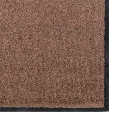 Doormat Brown and Black 120 x 300 cm Polypropylene and vinyl