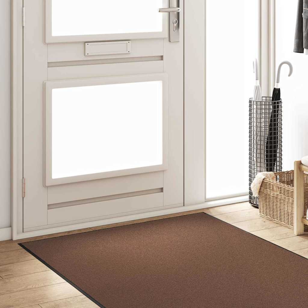 Doormat Brown and Black 120 x 300 cm Polypropylene and vinyl