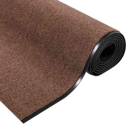Doormat Brown and Black 120 x 400 cm 100% Polyamide