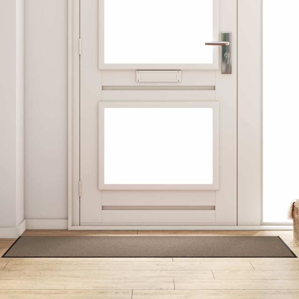 Doormat Beige and Black 60 x 180 cm 100% Polyamide