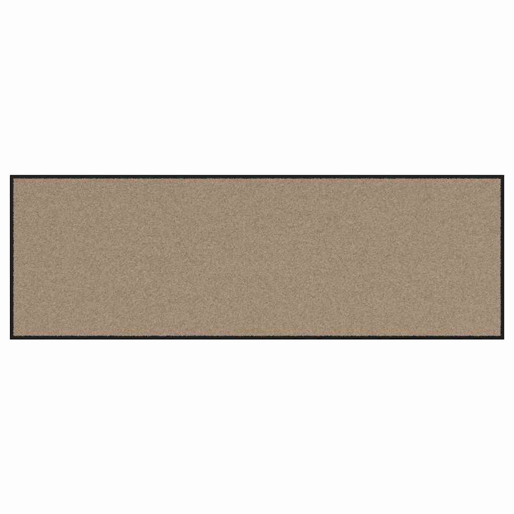 Doormat Beige and Black 60 x 180 cm 100% Polyamide