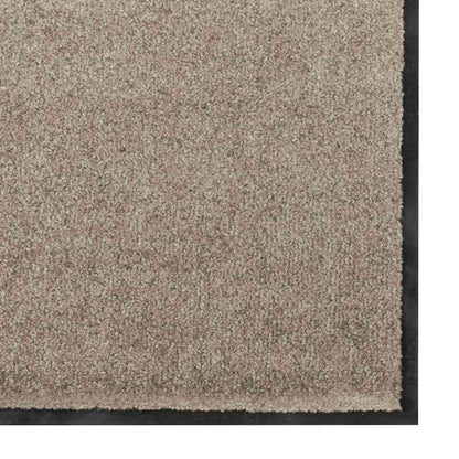 Doormat Beige and Black 90 x 150 cm 100% Polyamide