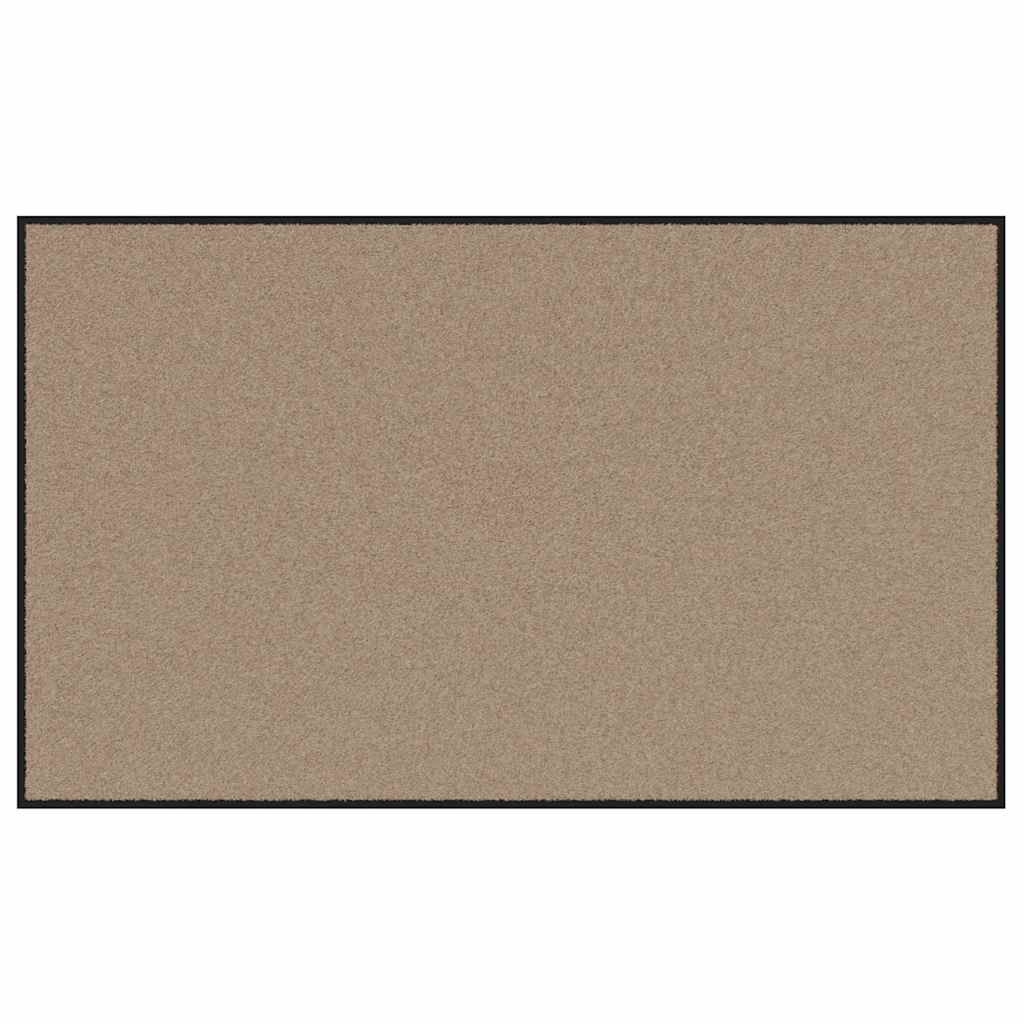Doormat Beige and Black 90 x 150 cm 100% Polyamide