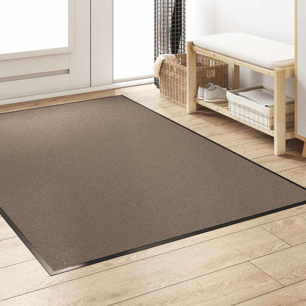 Doormat Beige and Black 120 x 180 cm 100% Polyamide