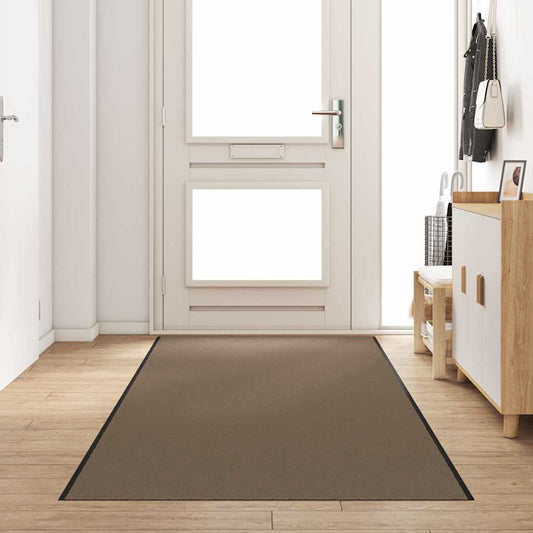 Doormat Beige and Black 120 x 350 cm 100% Polyamide