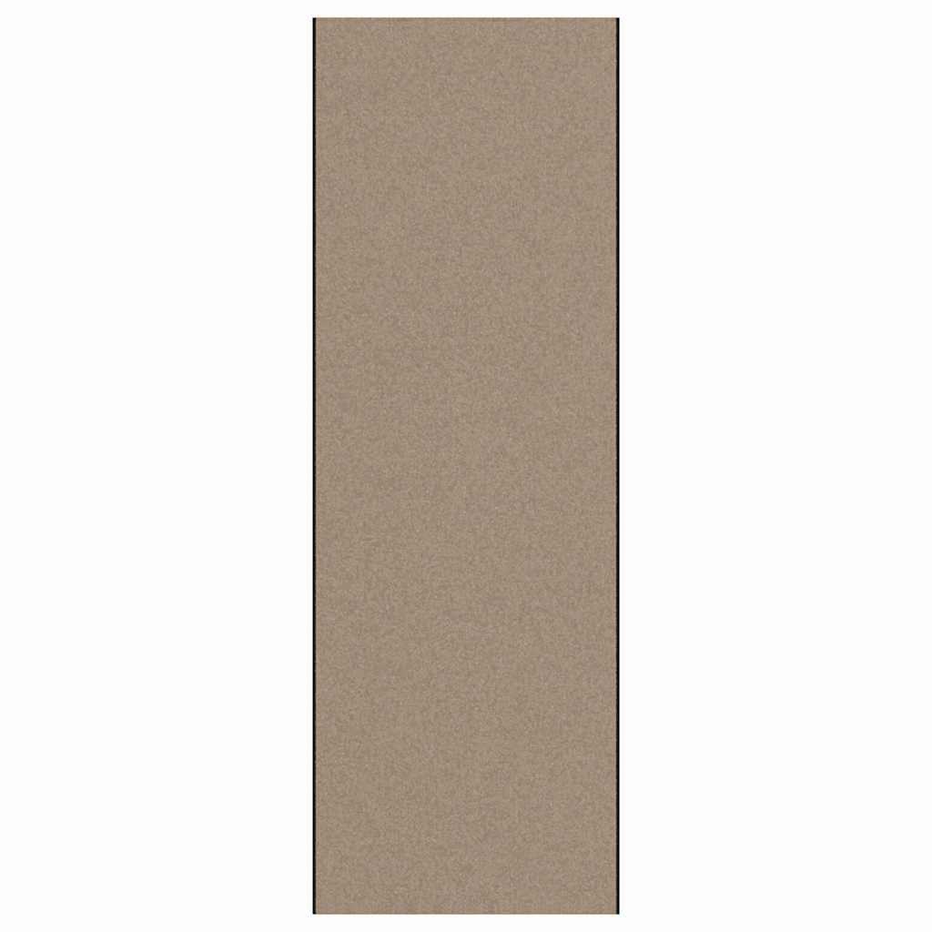 Doormat Beige and Black 120 x 350 cm Polypropylene and vinyl