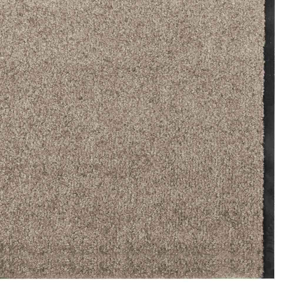 Doormat Beige and Black 120 x 400 cm 100% Polyamide
