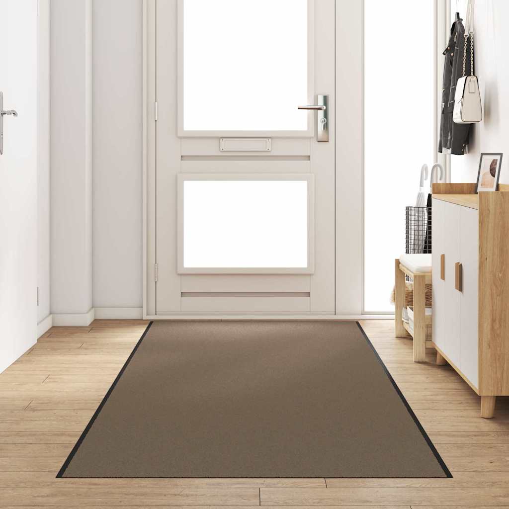 Doormat Beige and Black 120 x 400 cm 100% Polyamide