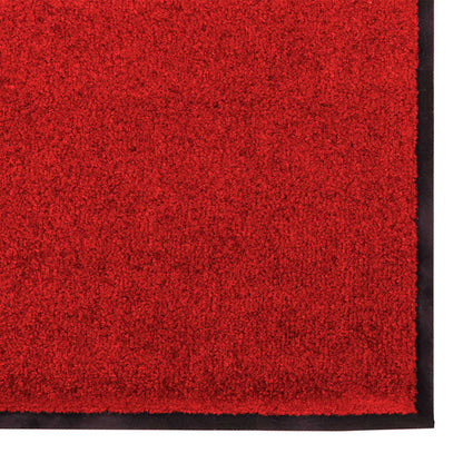 Doormat Red and Black 60 x 180 cm 100% Polyamide