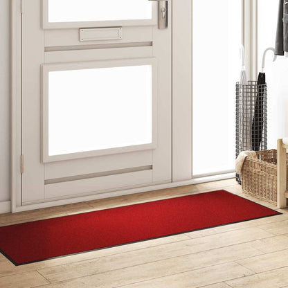 Doormat Red and Black 60 x 180 cm 100% Polyamide