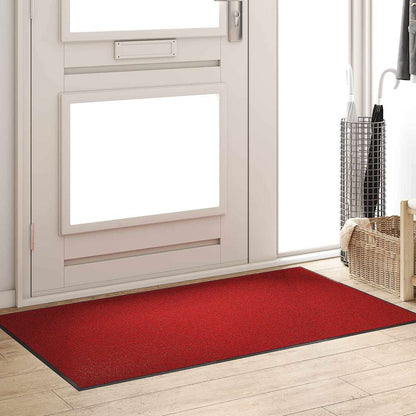 Doormat Red and Black 90 x 150 cm 100% Polyamide