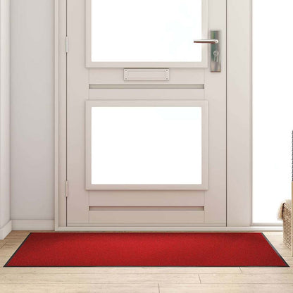 Doormat Red and Black 90 x 150 cm 100% Polyamide