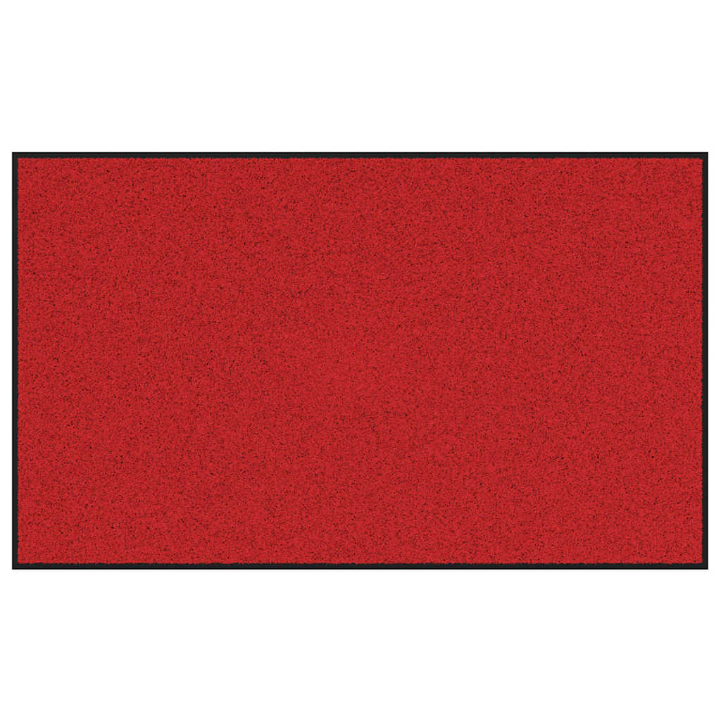 Doormat Red and Black 90 x 150 cm 100% Polyamide