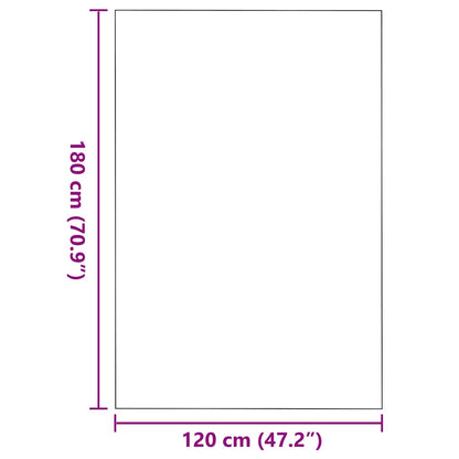 Doormat Red and Black 120 x 180 cm 100% Polyamide