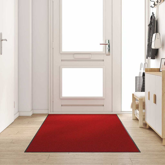 Doormat Red and Black 120 x 250 cm 100% Polyamide
