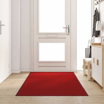 Doormat Red and Black 120 x 300 cm 100% Polyamide