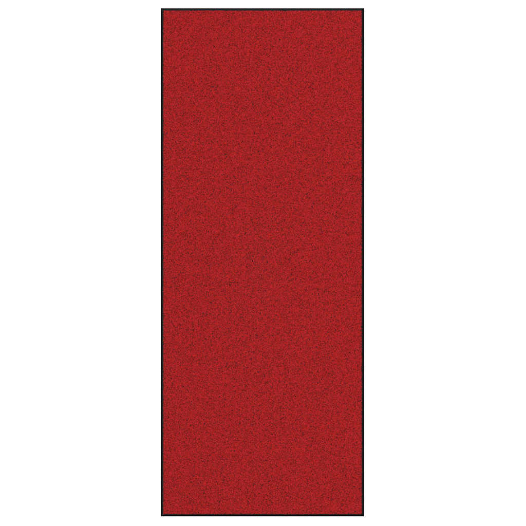 Doormat Red and Black 120 x 300 cm 100% Polyamide