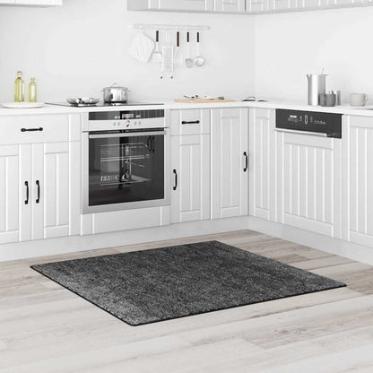 Anti-slip Shaggy Rug Dark Grey 120 x 120 cm PP