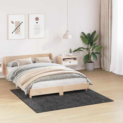 Anti-slip Shaggy Rug Dark grey 160 x 160 cm PP